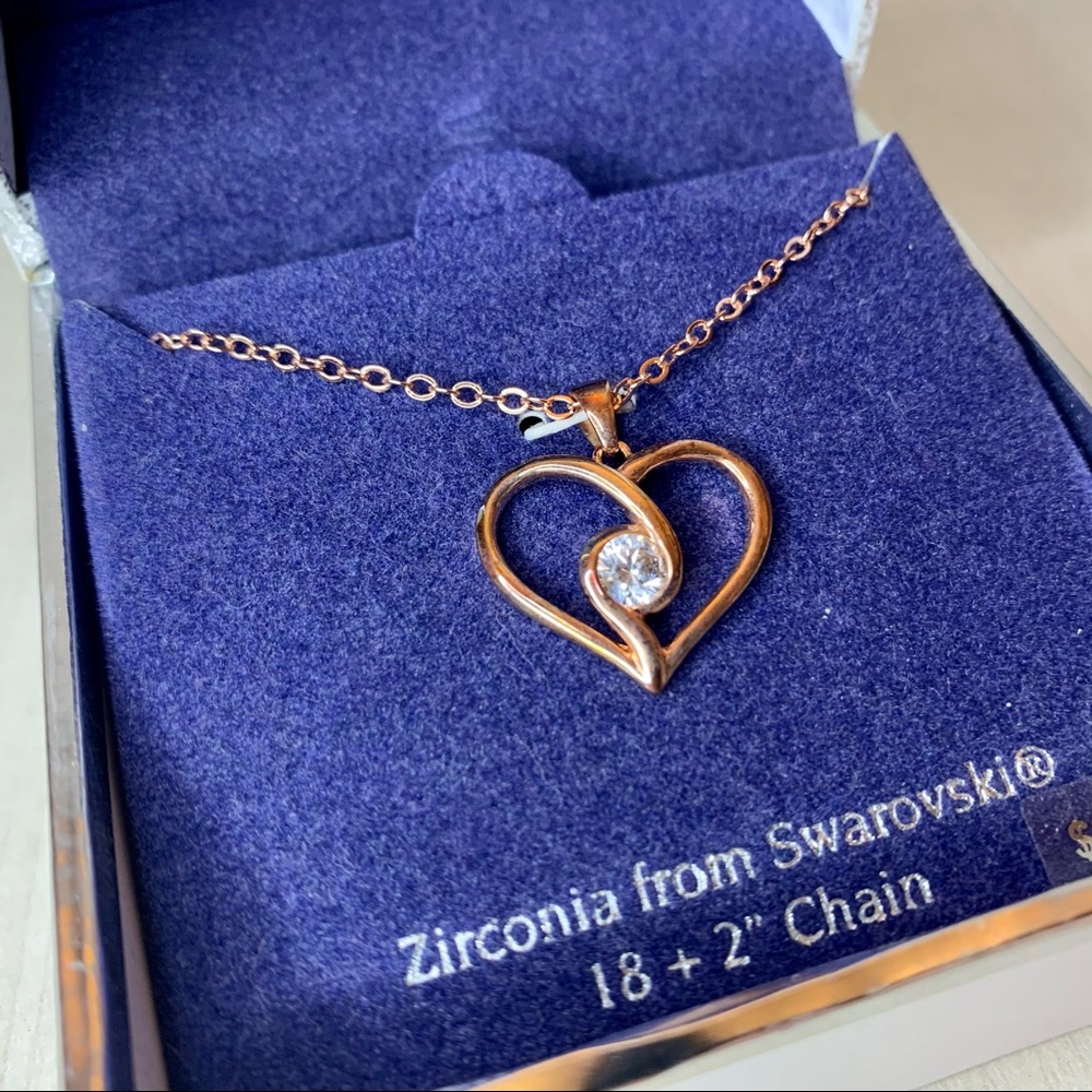 Swarovski Kohl's Zirconia Heart Necklace